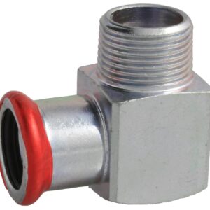 VTE Press Staalverzinkt kniekoppeling 90°