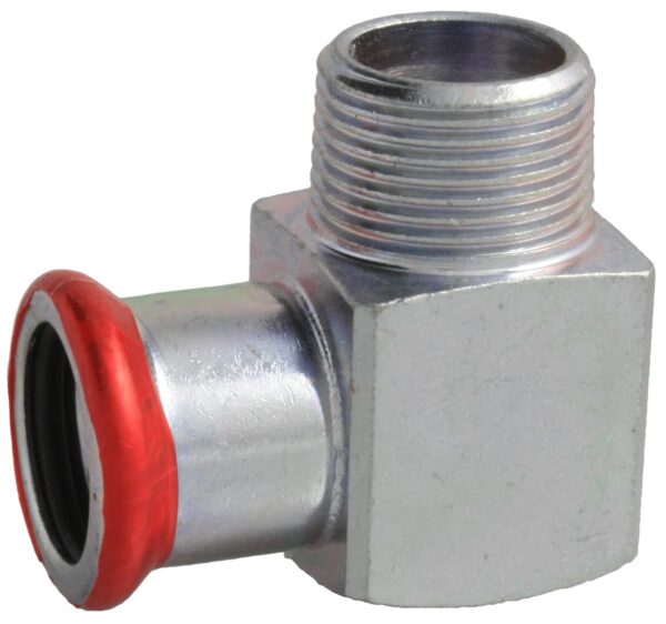 VTE Press Staalverzinkt kniekoppeling 90°