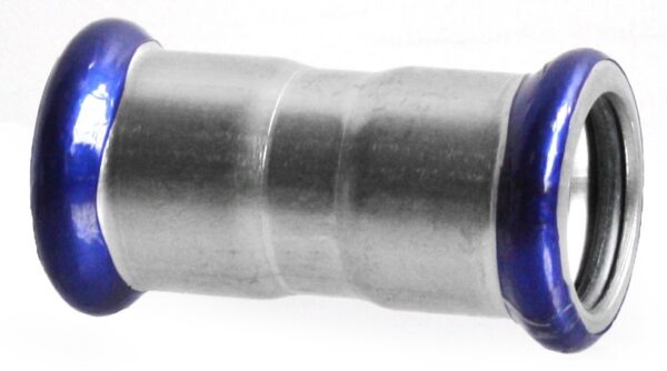 VTE press RVS rechte koppeling