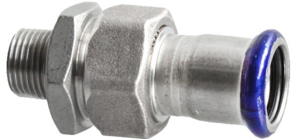 VTE Press RVS 3-delige koppeling Vlak