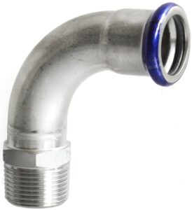 VTE Press RVS Bocht 90º Conisch