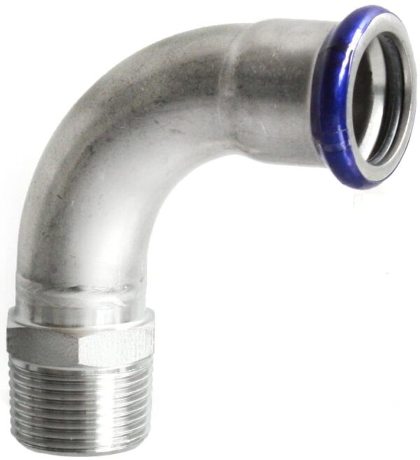 VTE Press RVS Bocht 90º Conisch