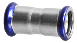 VTE press RVS rechte koppeling