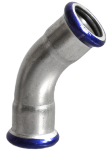 VTE press RVS bocht 45º