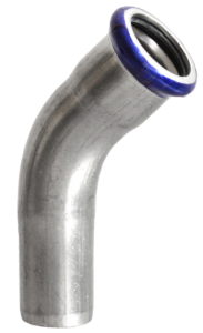 VTE press RVS insteekbocht 45º