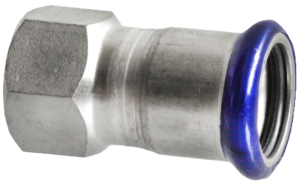 VTE press RVS schroefbus met lange binnendraad