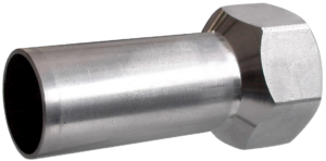 VTE press RVS insteekkoppeling met lange binnendraad