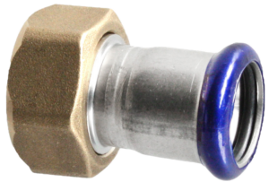 VTE press RVS wartelkoppeling vlak