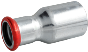 VTE press staalverzinkte insteek verloopkoppeling