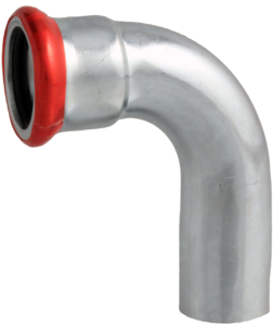 VTE press staalverzinkte insteekbocht 90°