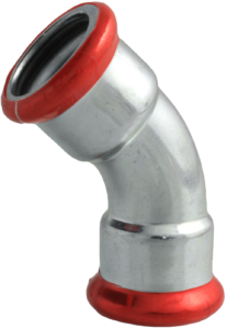 VTE press staalverzinkte bocht 45°