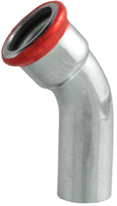 VTE press staalverzinkte insteekbocht 45°