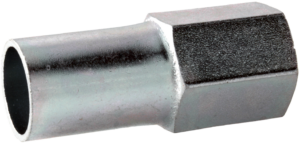 VTE press staalverzinkte insteekkoppeling met lange binnendraad