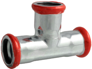 VTE press staalverzinkt T-stuk