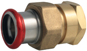 VTE press 3-delige koppeling vlak binnendraad