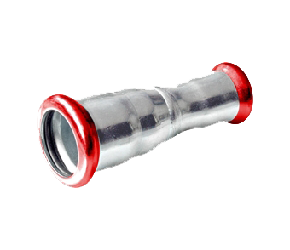 VTE press staalverzinkte rechte verloopsok