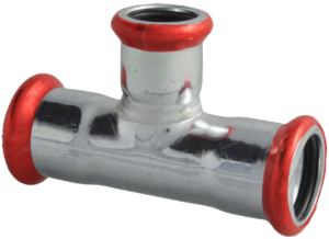 VTE press staalverzinkt T-stuk verlopend