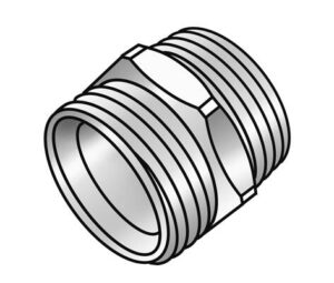 VTE euroconus dubbel nippel 3/4"x3/4"