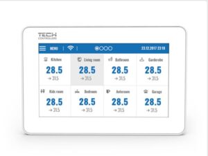 Tech draadloos touchscreen WIFI zwart.