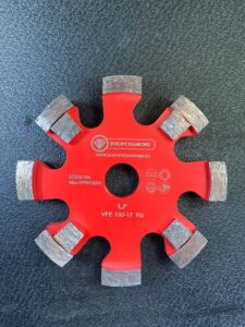 Europe Diamond diamant freesschijf 130 x17, 8 segmenten "Hard Beton".