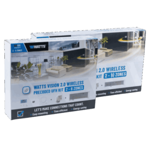 Voorgeprogrammeerde WATTS VISION® 2.0 vloerverwarmingskits - digitaal